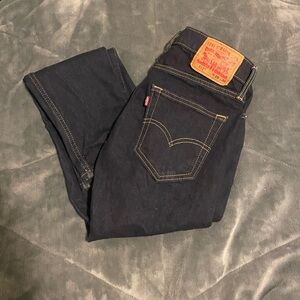 Levi's Men's Slim Straight Jeans in Dark Indigo